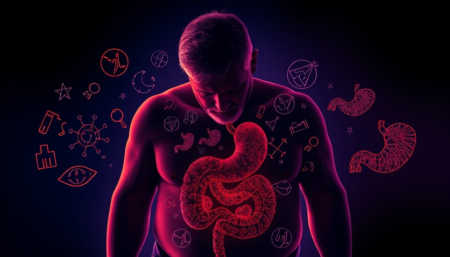 Chronic stress, obesity, pancreatic cancer illustration.