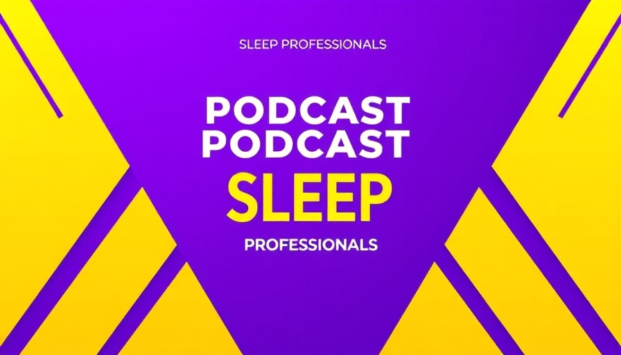Promo poster for a sleep podcast on well treated obstructive sleep apnea, vibrant design
