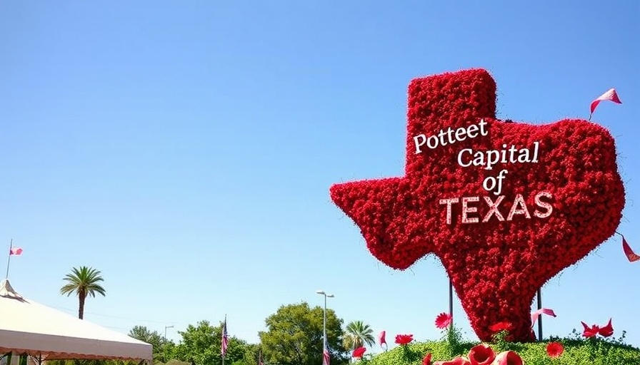 Vibrant display for Poteet Strawberry Festival musical opening night.