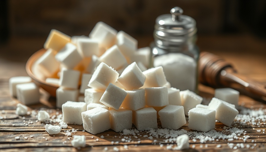 Tax sugar and salt in food to improve health concept image.