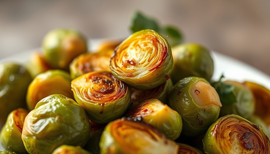 Roasted Brussels sprouts showcasing texture and caramelization.