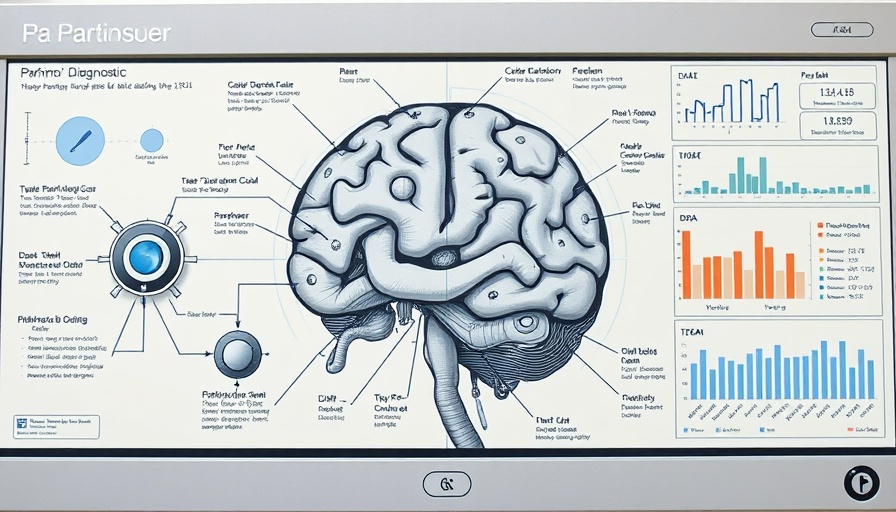 Intricate diagram of Parkinson's disease diagnosis device components.