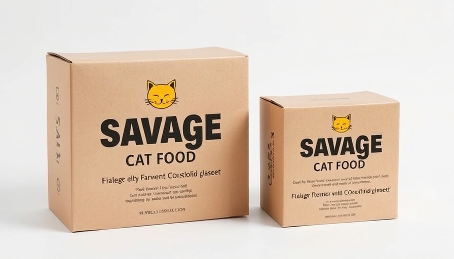 Savage Cat Food boxes related to raw pet food recalls.