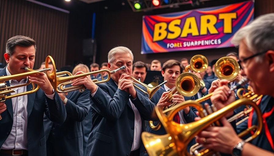 San Antonio concerts brass band performing on stage