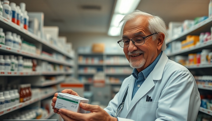 Pharmacist organizing medication on shelves in a pharmacy