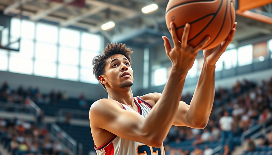 Boogie Fland March Madness basketball player in action.