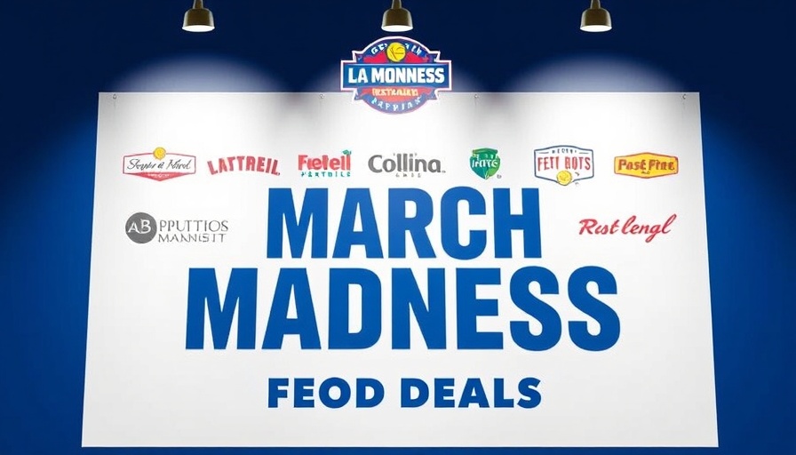 March Madness Food Deals in San Antonio, featuring logos of popular restaurants.