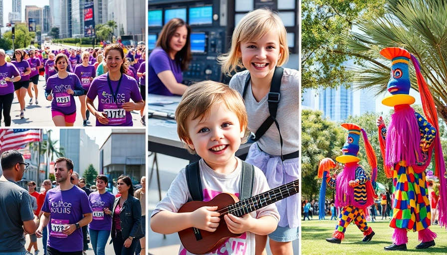 Colorful Houston events collage for entertainment calendar.