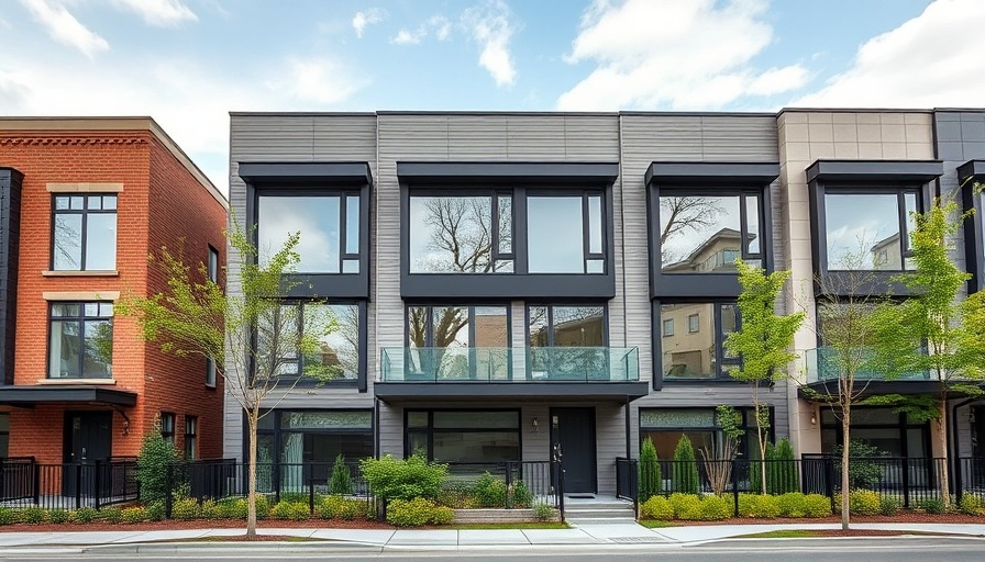 Contemporary townhome showcasing elevated living in McKinney.
