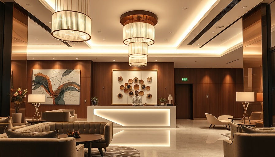 Elegant hotel lobby interior, San Antonio cultural events.
