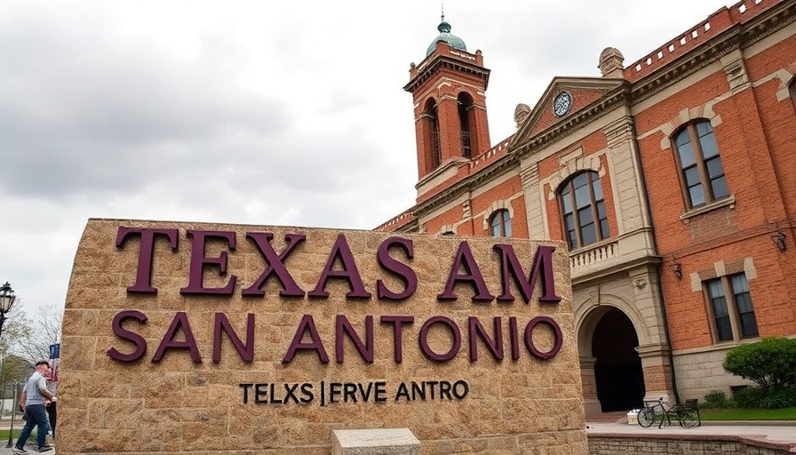 San Antonio business hub at Texas A&M University building.