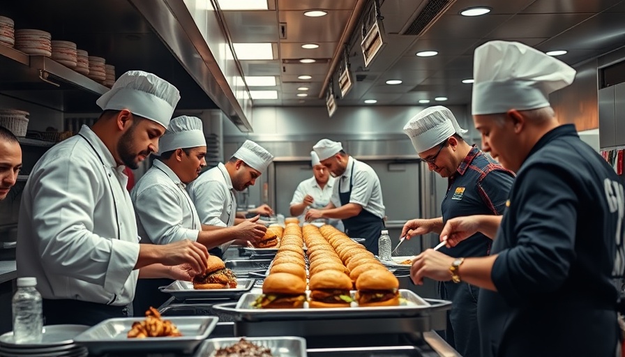 Chefs preparing burgers in a busy kitchen, San Antonio business closures.