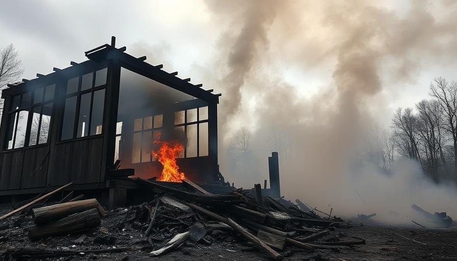San Antonio breaking news: house fire aftermath with smoke.