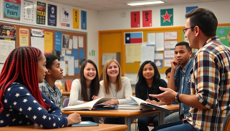 Texas House Bill Protects Students discussion in vibrant classroom