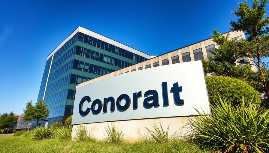 San Antonio business sign in a corporate setting.