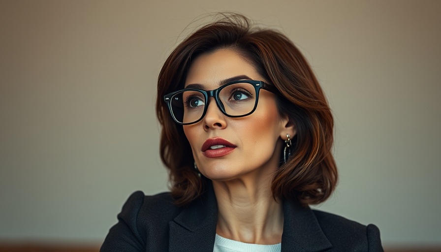 Woman in glasses discusses Gov. Hot Wheels controversy.