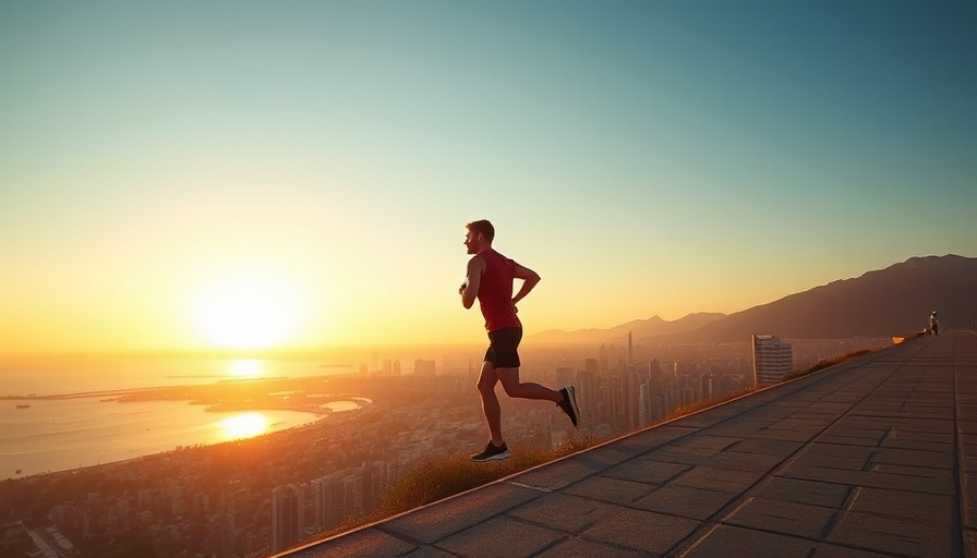 Runner silhouette at sunrise, improving performance outcomes running