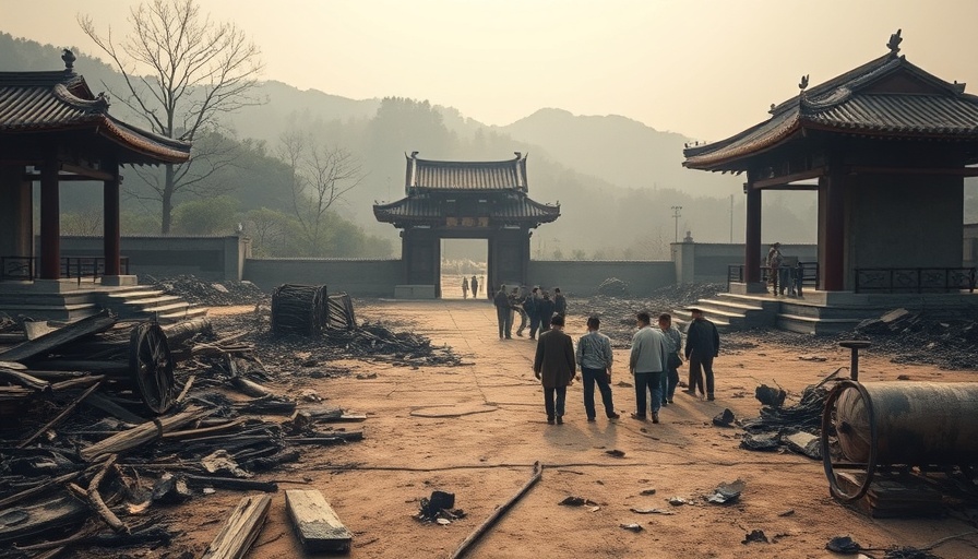 South Korea wildfires Gounsa temple debris and inspection