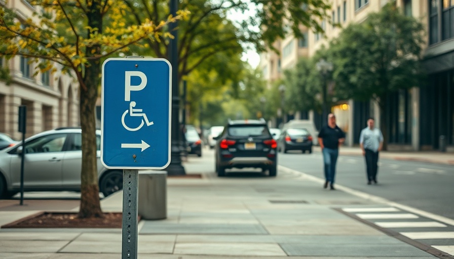 Handicap parking sign on a city street near Minute Maid Park.