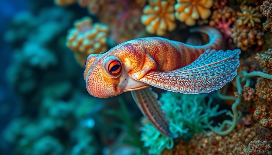 Cuttlefish motion camouflage study in marine environment