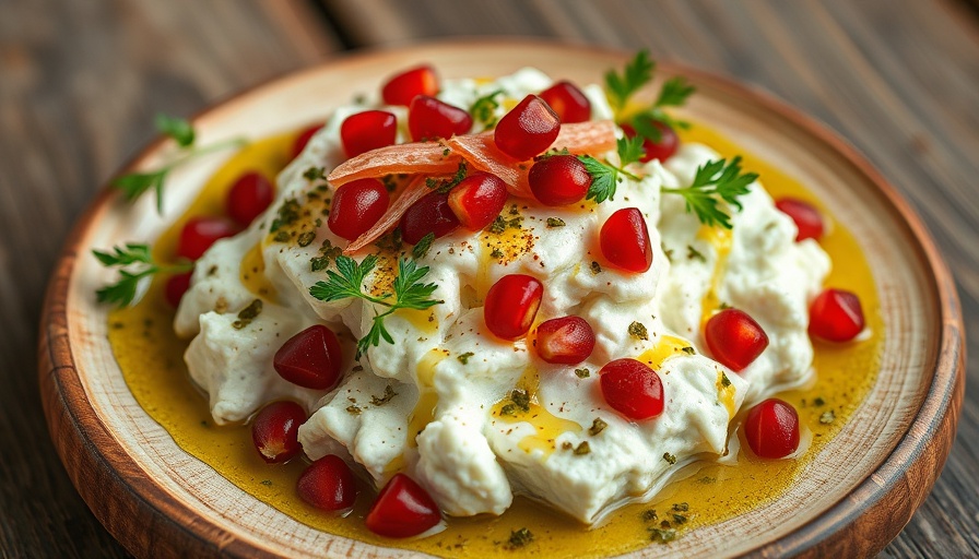 Cottage cheese dish garnished with herbs and spices for a protein boost