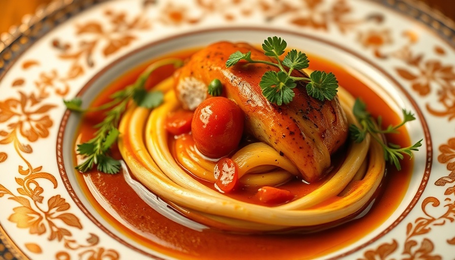 Houston dining gourmet dish on ornate plate