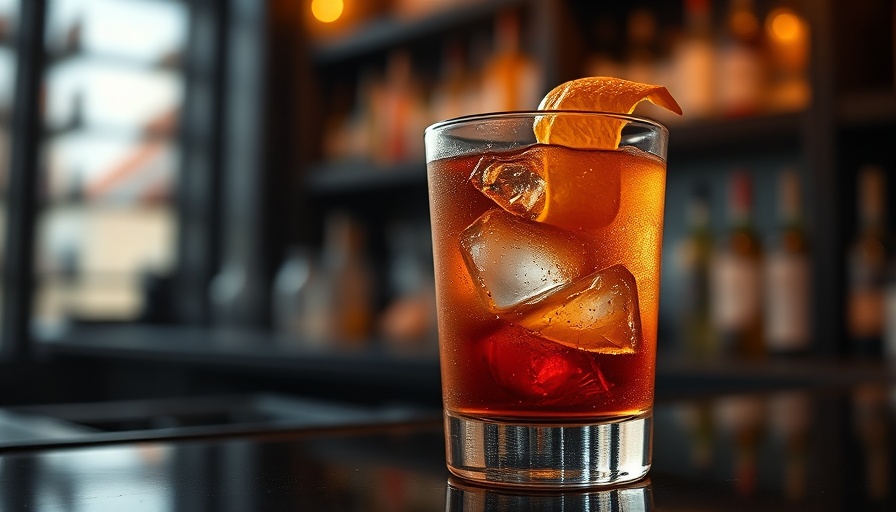 Chilled cocktail glass at San Antonio bars 2025