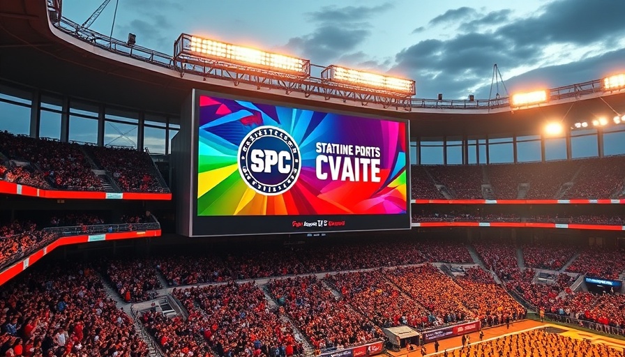 San Antonio Final Four 2025 digital scoreboard in crowded stadium.