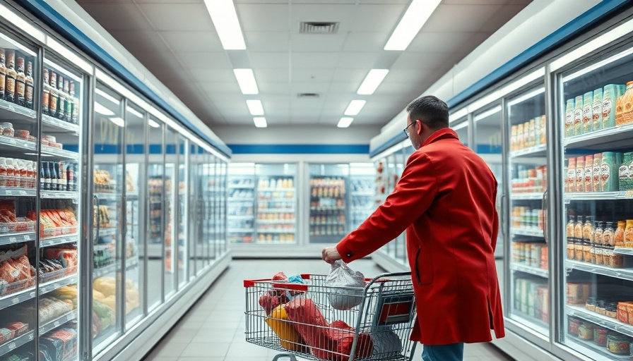Man shopping in store, Americans economic outlook pessimistic.