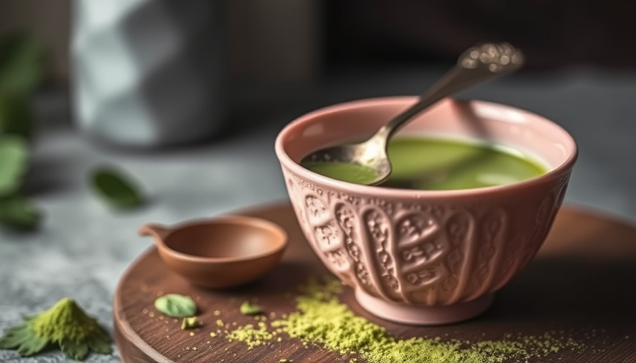 Elegant matcha tea setup with pink bowl and spoon, houston entertainment.