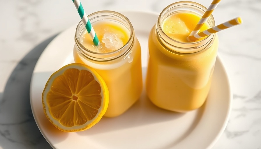 Refreshing cortisol cocktail recipe in a jar with lemon.