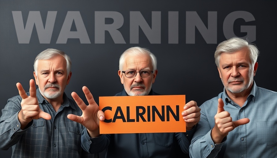 Avoid processed foods after age 50: serious warning gesture.