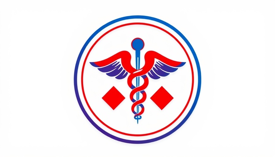 San Antonio Health Care Hero Awards emblem with caduceus.
