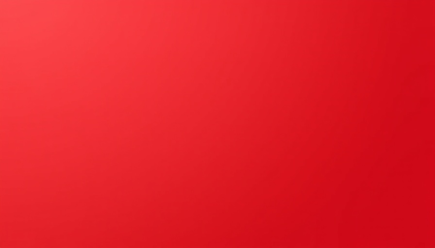 Solid red background symbolizing change.