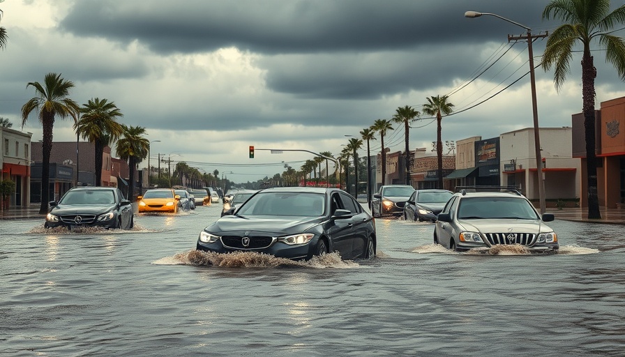 Rio Grande Valley flash floods causing street flooding in Hidalgo County.