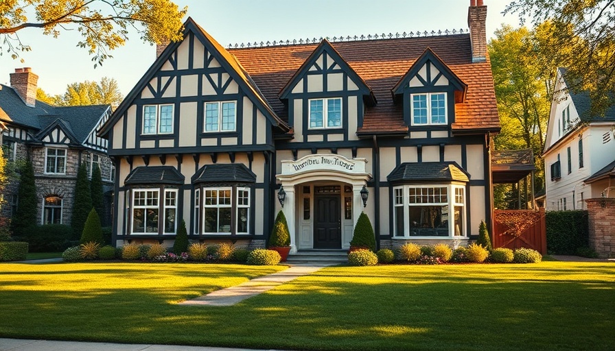 Elegant Tudor-style house in Houston luxury real estate market.