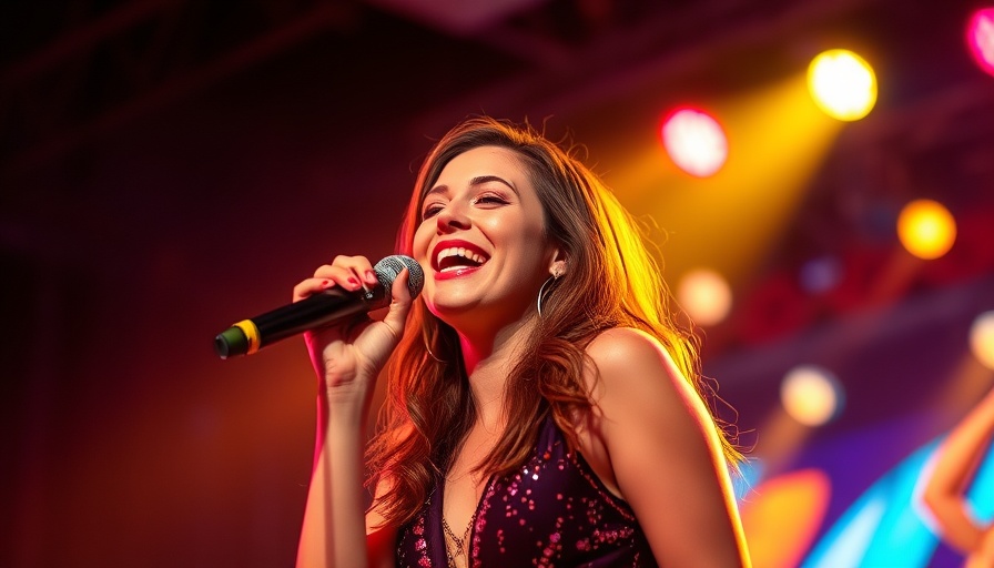 Selena Quintanilla legacy and impact: Energetic stage performance with colorful lighting.