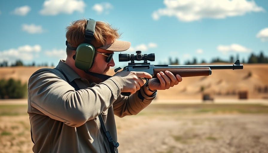 Sporting Clays Challenge Grapevine shooting range action scene.