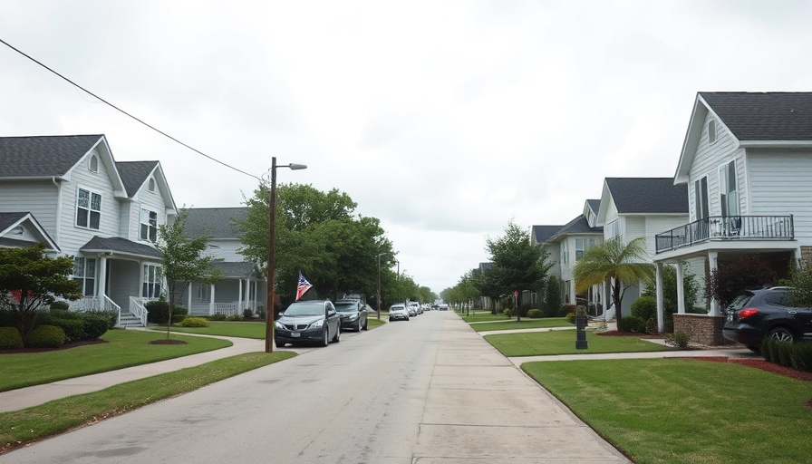 Houston residential street scene related to short-term rental regulations.