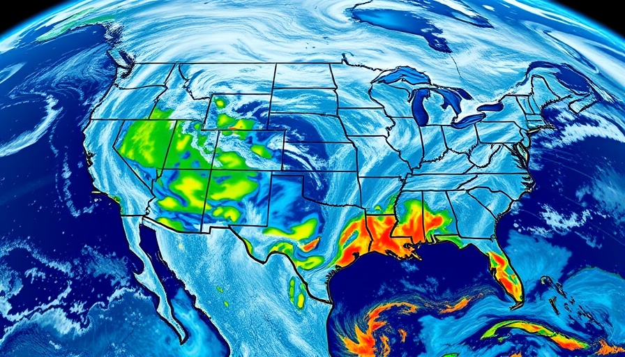San Antonio news weather forecast map showing storm patterns.