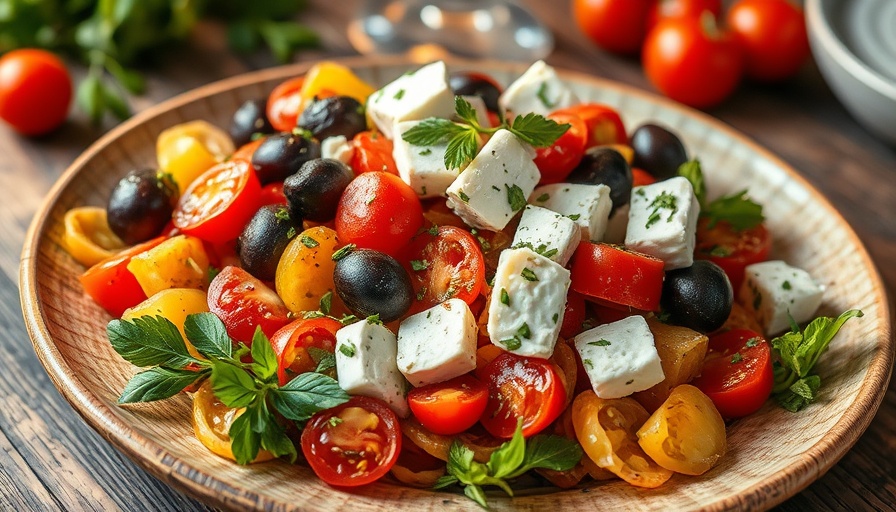 Colorful Mediterranean cuisine dish in Frisco, vibrant ingredients.