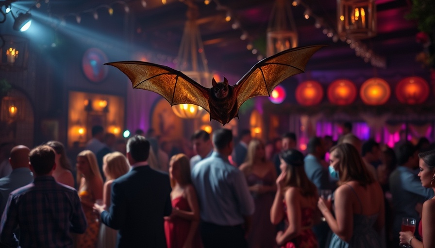 Illustration of how bats navigate a cocktail party.