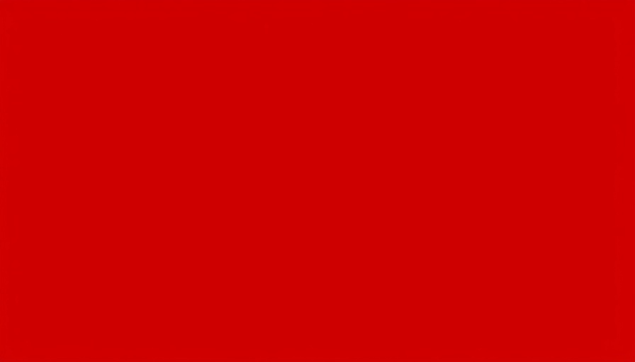 Solid red background with no features