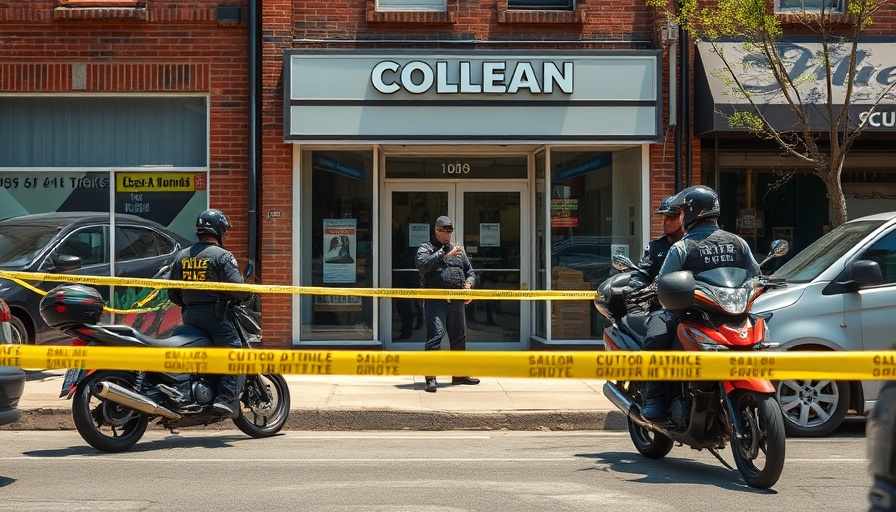 Police at phone repair store shooting scene in Helotes.