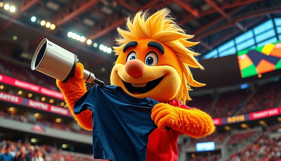 San Antonio breaking news mascot excitement at sports event.