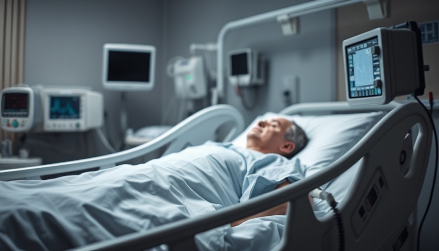 NHS healthcare patient monitored in hospital bed.