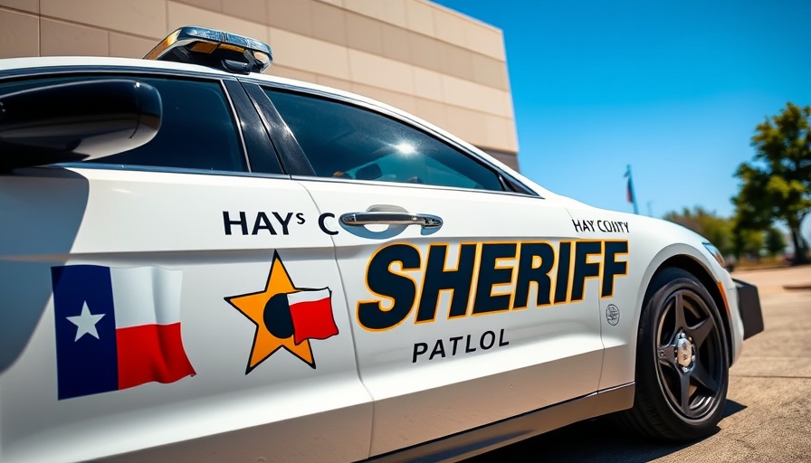 Hays County Sheriff patrol car related to Tren de Aragua arrests Austin