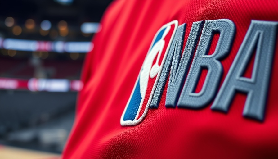 NBA logo on red fabric symbolizing leadership change