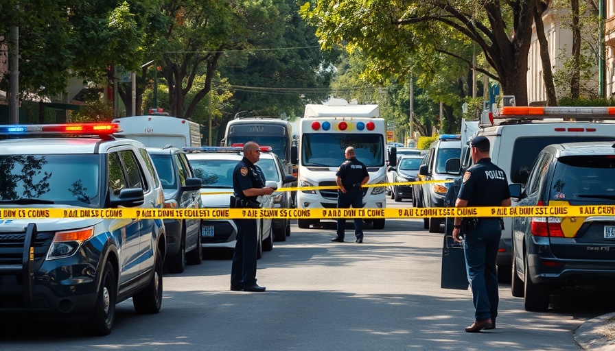 D.C. scene with police investigating, highlighting urban crime.