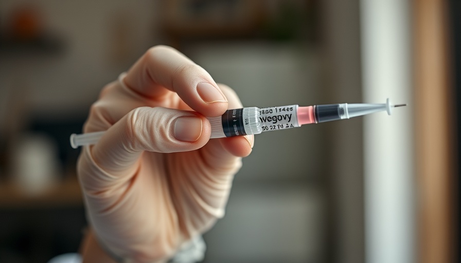 Close-up of Wegovy injection pen for Medicare anti-obesity drug coverage.